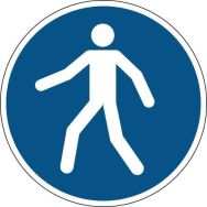 Panneau obligation rond - Utiliser le passage - Rigide