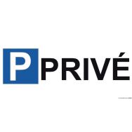 Panneau parking en aluminium - P privé