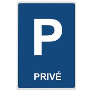 Panneau parking privé en aluminium plat 300 x 500 mm