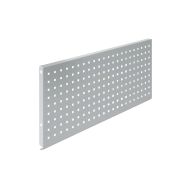 Panneau perforé Longueur 130 cm tôle acier coloris RAL 7035 Gris clair