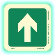 Panneau photoluminescent -Sortie de secours haut-Supernova+®