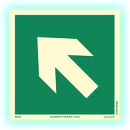 Panneau photoluminescent - Route flèche diagonale - Supernova+®