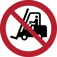 Panneau Acces interdit aux vehicules de transport - Djois Made By Tarifold