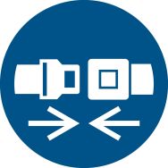 Panneau ceinture de securite obligatoire - Djois Made By Tarifold