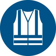 Panneau picto veste de protection obligatoire - Djois Made By Tarifold