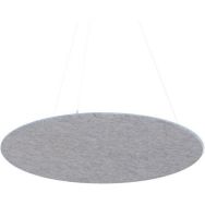 Panneau plafond rond feutre PET acoustique gris clair