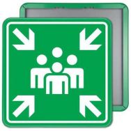 Panneau point de rassemblement - 40x40 - Relexim
