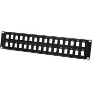 Panneau pour montage embases RJ45 nu - 32 ports