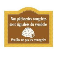 Panneau produits congelésPVC lavable