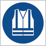Panneau rond Port vêtements haute visibilité Aluminium 300