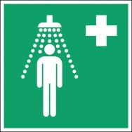 Panneau secours - Douche de sécurité - Rigide, Largeur : 250 mm