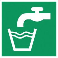 Panneau secours - Eau potable - Rigide, Largeur : 100 mm