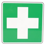 Panneau secours - Premiers secours - Aluminium - Manutan Expert