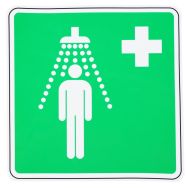 Panneau secours Douche de sécurité adhésif - Manutan Expert