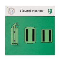 Panneau sécurité incendie 750mm
