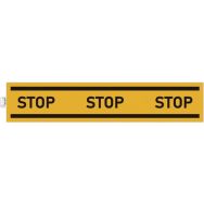 Panneau stop adhésif obligation stop jaune