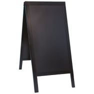 Panneau trottoir en bois Woody - Noir - 129,5x70 cm