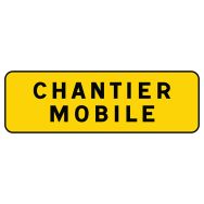 Panonceau KM9 Chantier Mobile 700X200 Classe 1