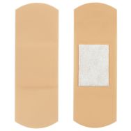 Lot de 100 pansements plastiques, 2,5x7,2 cm chair boite-Securimed