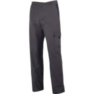 Pantalon de travail gris en coton pur de taille M