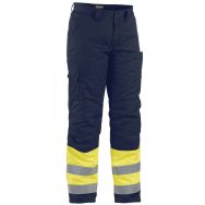 Pantalon haute visibilité hiver jaune fluorescent/marine