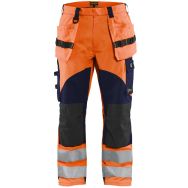 Pantalon multinormes inhérent Orange fluo et Marine D112