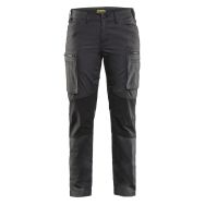 Pantalon services stretch femme gris foncé/noir