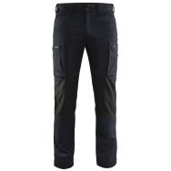 Pantalon services stretch marine foncé/noir