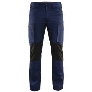 Pantalon services stretch marine/noir