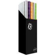 Papier cadeau extra long - 0.70x10m - Lot de 25