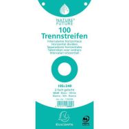 Paquet 100 fiches intercalaires unies perforées - 105x240mm