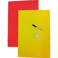 Paquet 10 feuilles affiches fluo cartonnées effaçables recto verso 550 g 40x60 cm