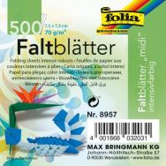 Paquet 500 feuilles papier 70g Origami 7.5 x 7.5 cm couleurs assorties