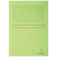 Paquet de 100 chemises à fenêtre super 160g/m2 - 22x31cm - Exacompta
