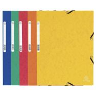 Paquet de 10 chemises A4 à élastiques et rabats pour format A4 assorties. carte lustrée