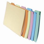 Paquet de 10x6 chemises compartiments  pour tiroir assorties