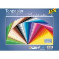 Paquet de 50 feuilles 25x35 cm 130 g couleurs assorties