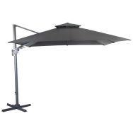 Parasol 3x3 m orient Bioclim alu grey
