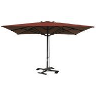 Parasol Capri Dark 4 x 4 m sans volant Scolaro