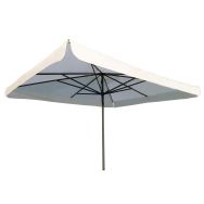 Parasol Napoli standard 3 x 3 m avec volant - toile écru