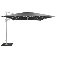 Parasol déporté Elios 3 x 3 m orientable - blanc/graphite