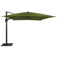 Parasol déporté Elios 3 x 3 m orientable - graphite/vert