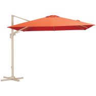 Parasol déporté NH 3x3 m orientable manivelle alu - Proloisirs