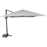 Parasol déporté Sevilla 4x3m gris anthracite+polyester gris