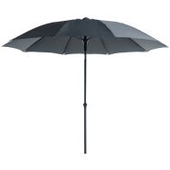 Parasol droit Ø 270 cm - gris