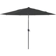 Parasol droit Ø 3 m inclinable manivelle alu - chiné graphite