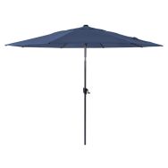 Parasol droit aluminium ø 300 cm, mât grey/toile bleu