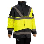 Parka étanche haute visibilité Skollfield Jaune / Marine XL