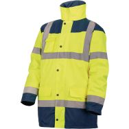 Parka haute visibilité jaune 4 en 1 de taille XXXXL