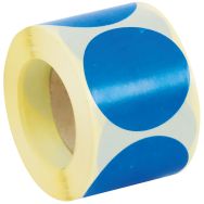 Pastille adhésive amovible en rouleau ø 50 mm - Manutan Expert